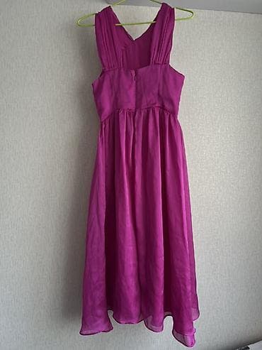 яркое платье: Вечернее платье, Коктейльное, Короткая модель, Шифон, Без рукавов, Открытая спина, XS — 1