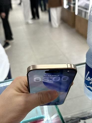 e96a hoco: IPhone 15 Pro Max, Б/у, 256 ГБ, Natural Titanium, Зарядное устройство, Защитное стекло, Кабель, В рассрочку, 89 % — 5