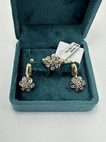 ювелирное: Набор украшений, Проба 585, Новый, Цвет металла: Желтый — 3