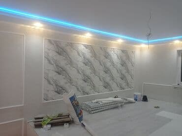 планировка дома: Шпаклёвка потолок гипсокартон кафель, ламинат,абои,дикоротивный краска — 1