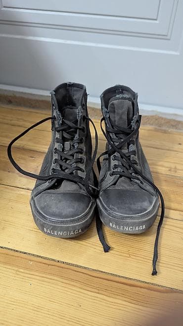 Мужские кроссовки, 43, 44, Balenciaga, Б/у, цвет - Черный