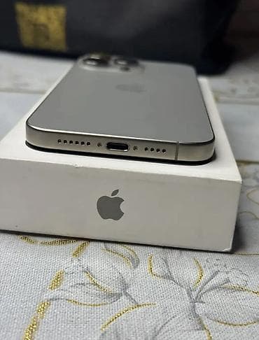 IPhone 15 Pro Max, Б/у, 256 ГБ, Natural Titanium, Кабель, Коробка, 85 % — 5