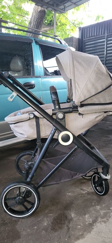 прогулочные коляски cam: Коляска, цвет - Коричневый, Б/у — 1