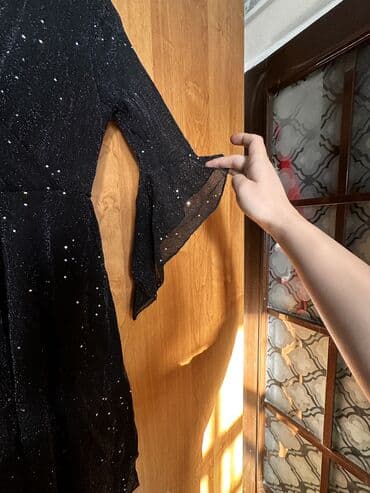 вечернее платье больших размеров: Вечернее платье, А-силуэт, Короткая модель, Вискоза, С рукавами, С пайетками, XS, S — 5