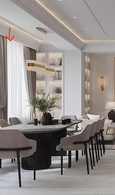 Окна на заказ: Дизайн‑проект интерьеров «под ключ» Что входит: - Проработка — 7