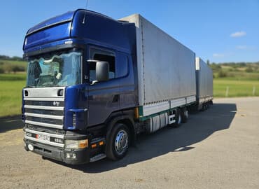 скания шасси: Тягач, Scania, 2004 г., Тентованный — 1
