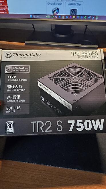Блок питания, Б/у, Thermaltake, 750 Вт, 80 Plus, 750 Вт
