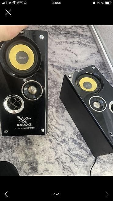 усилитель амфитон с колонками: Активная акустическая система для караоке Towel (пара колонок) — 1