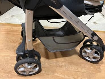 прогулочные коляски с рождения: Коляска, Б/у — 10