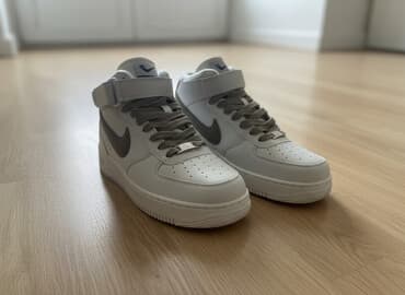 брендовая мужская одежда бишкек: Мужские кроссовки, 40.5, Nike, Новый, цвет - Белый, Самовывоз, Платная доставка — 1