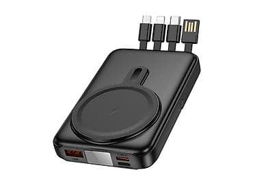 зарядка сяоми: Power Bank HOCO JJ135 Rico, черный - Емкость: 10000 мА·ч (индикатор — 1