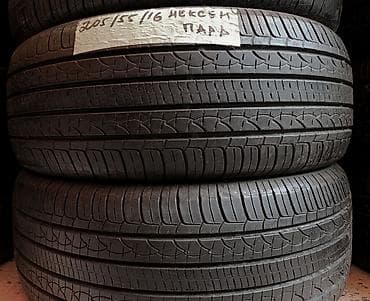 Шины 205 / 55 / R 16, Лето, Б/у, Пара, Легковые, Корея, Nexen