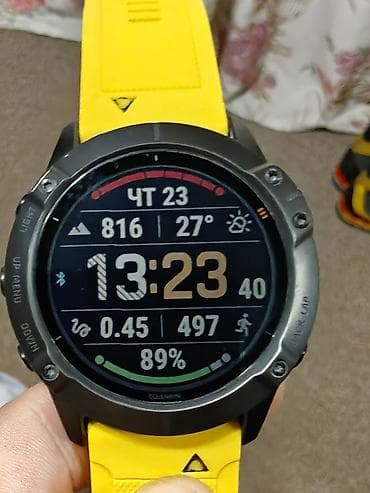 Техника и электроника: Продаю часы Garmin fenix 6X Pro Solar Titanium размер 51mm. Солнечная — 1