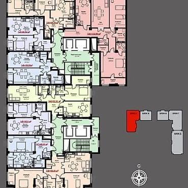 4: 1 комната, 50 м², Кок-Жар ж/м Элитка, 4 этаж, ПСО (под самоотделку) — 6
