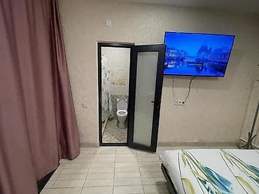1 комната, Кудайберген авторынок, Душевая кабина, Постельное белье, Кондиционер
