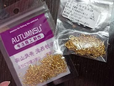 крючки рыболовные: Рыболовные крючки AUTUMNSU, золотыстые маленкие размеры для карася и — 1