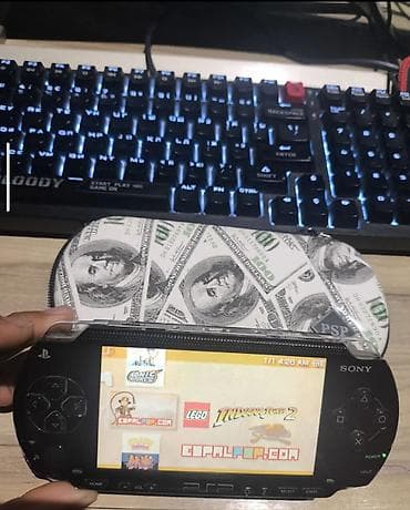 Техника жана электроника: Sony PSP (PlayStation Portable) с чехлом - Модель: серия PSP — 1
