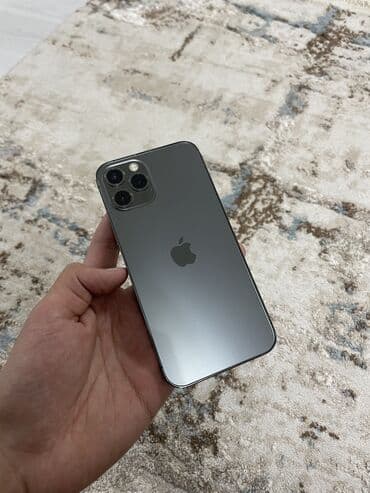 трейд ин телефон бишкек: IPhone 12 Pro, Колдонулган, 128 ГБ, Графит, Заряддоочу түзүлүш, Коргоочу айнек, Каптама, 80 % — 2