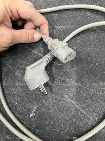 шнур для блока питания компьютера: Обычный кабель питания компьютера. Длина: 1.2, 1,5 и 1,8 метра. Кабель — 2