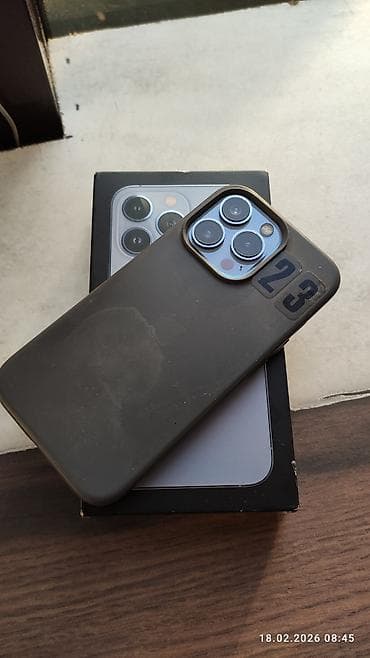 apple wach: IPhone 13 Pro, Б/у, 128 ГБ, Sierra Blue, Чехол, Коробка, 77 % — 6