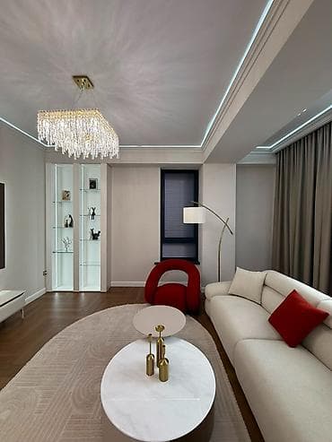 discovery studio: 3 комнаты, 105 м², Асанбай мкр Элитка, 9 этаж, Дизайнерский ремонт — 4