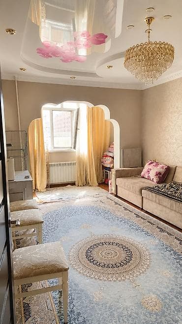 Батирлер: 2 бөлмө, 54 м², Жал мкр (а.и. Жогорку, Ортоңку, Төмөнкү) 106-серия, 4 кабат, Евро оңдоо — 2