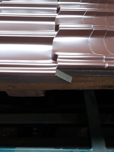 металочерепицы: Металлочерепица финера длина по заказу до 7,2м ширина 1,2 полная 1,14 — 7