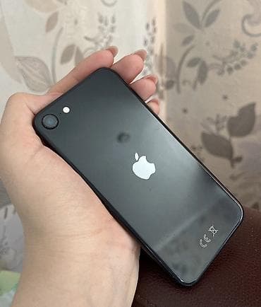IPhone SE 2020, Б/у, 128 ГБ, Черный, Защитное стекло, 100 %