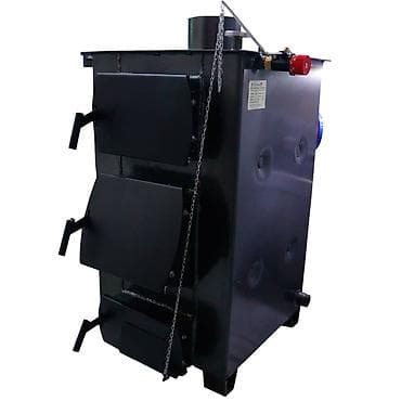 угольные котлы длительного горения: Твердотопливный котёл Для дома, Тип управления: Механический — 1