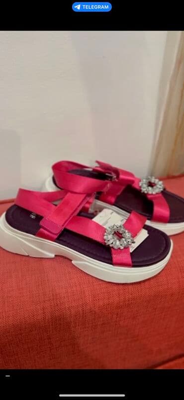 Босоножки, 37, H&M, Новый, цвет - Розовый, Платная доставка, Самовывоз