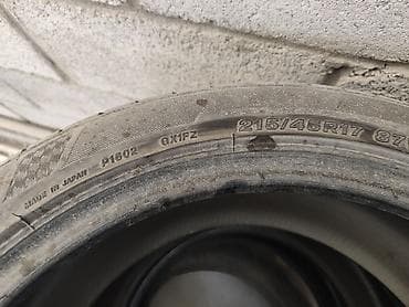 215 45 r17: Шины 215 / 45 / R 17, Лето, Б/у, Комплект, Япония, Bridgestone — 1