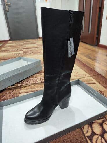 женская обувь больших размеров из германии: Сапоги, 40, Marco Tozzi, Новый, цвет - Черный, Самовывоз, Платная доставка, Бесплатная доставка — 9