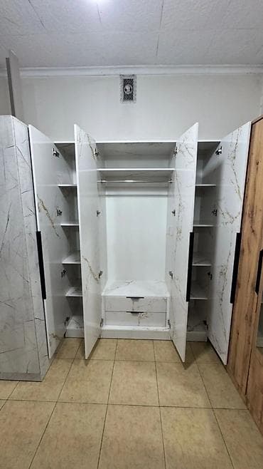 шкаф кийим: Шифоньерлер, кийидер үчүн шкафтар, Түз, ЛДСП — 5