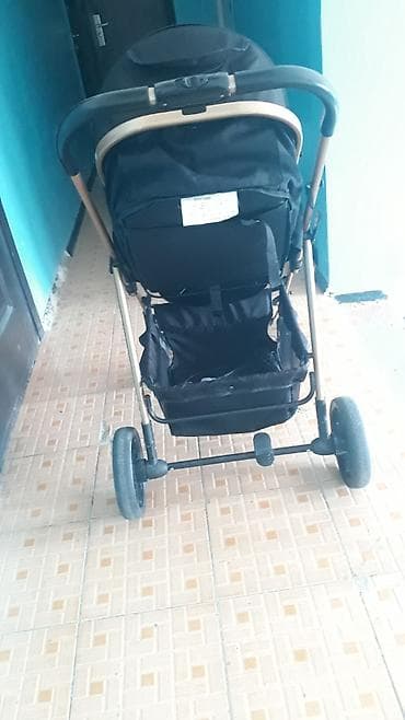 Коляски: Коляска, цвет - Черный, Б/у — 1