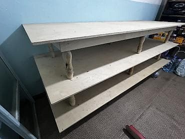 Офис эмереги: Обеденный стол из массива дерева - Материал: березовая фанера — 4