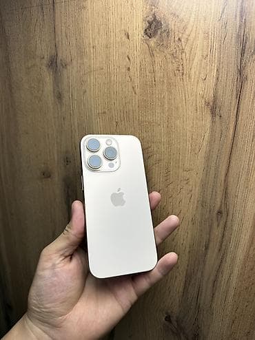 apple iphone 16 pro max: IPhone 16 Pro, Б/у, 256 ГБ, Desert Titanium, Защитное стекло, Чехол, Коробка, 90 % — 2