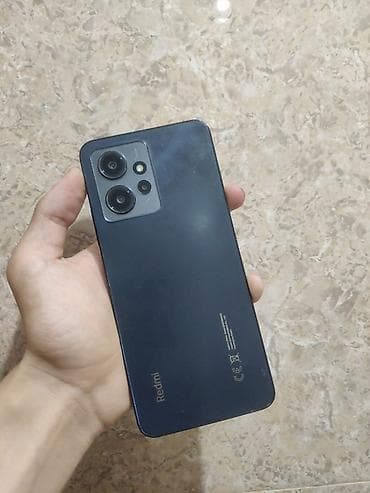 Redmi, Redmi Note 12, Б/у, 128 ГБ, цвет - Черный, 2 SIM