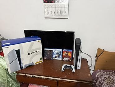 Консолдорду ижарага, киреге берүү: PlayStation 5 (дисковая версия) — упаковка и комплект - Объем SSD: 1 — 3