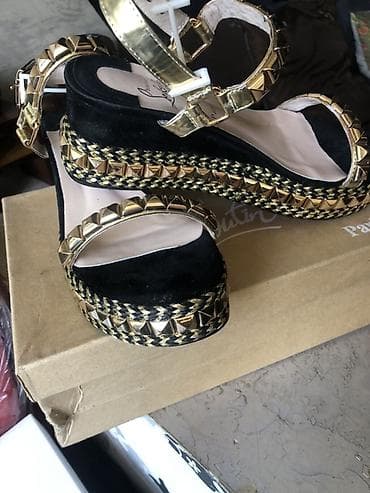 Сандалдар жана шлепкалар: Женские сандалии на платформе Christian Louboutin (Лобутены)- — 2