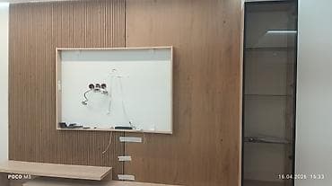 projector screen: Декоративные стеновые панели с интеграцией освещения и ниш под ТВ - — 2