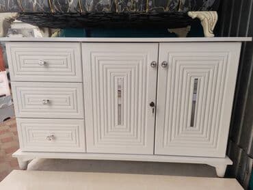 Комод для одежды, Новый, Без зеркала, ЛДСП, цвет - Белый, Бесплатная доставка, Платная доставка, Самовывоз at lalafo.kg Комод для одежды, Новый, Без зеркала, ЛДСП, цвет - Белый, Бесплатная доставка, Платная доставка, Самовывоз