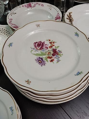 jack 4: Набор винтажной стеклянной посуды с гранёным узором Состав: - 6 — 8