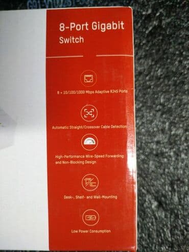 Мониторлор: HUB Switch HIKVISION DS-3E0508D-E 8-port 10/100/1000Mbps Новый Цена — 4