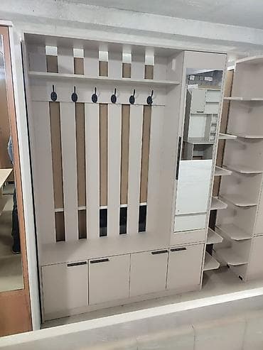 Прихожая модульная с зеркалом и крючками - Комплектация: тумба под — 2