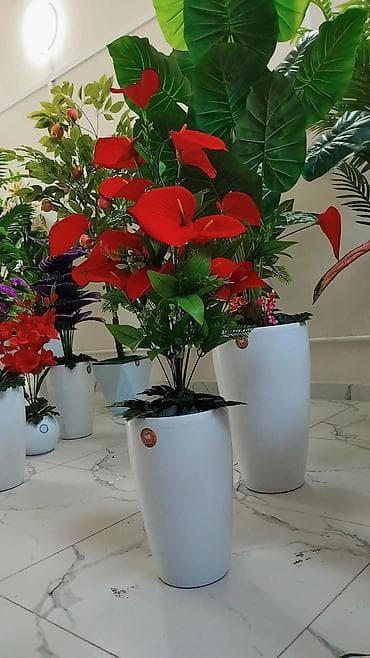 уголь с доставкой бишкек: Искусственные цветочные композиции в кашпо - Большие напольные — 5