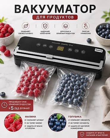 open box: Вакууматор для продуктов Vacuum Sealer Pro +100 пакетов в подарок 🎁 — 4
