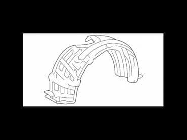 авалон 2014: Подкрылок Передний левый Toyota, 2011 г., Новый, Аналог — 1