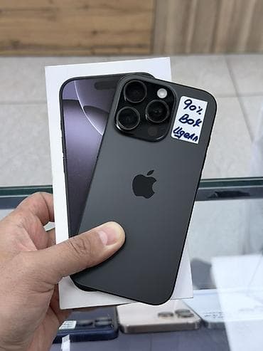 IPhone 16 Pro, Черный, Коробка, 90 % at lalafo.kg IPhone 16 Pro, Черный, Коробка, 90 %