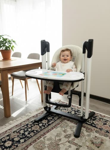 кресло качалка для кормления: Стульчик для кормления, Другой бренд, Металл, Электронный, цвет - Белый, Самовывоз, Платная доставка — 1