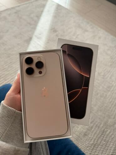 айфон 10 макс: IPhone 16 Pro, 256 ГБ, Desert Titanium, Кабель, Коробка, Чехол, 100 % — 1